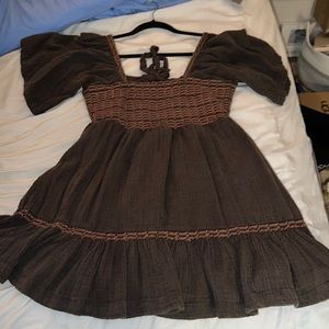 Free people easy to love bubble mini dress